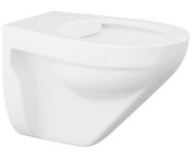 Pressalit 540mm Wall Hung Toilet, Rimless - White Ceramic