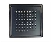 Purus / Innovations 155x155mm Chess Grid & Frame - Black Durable Plated 304 Stainless Steel