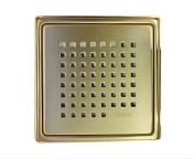 Purus / Innovations 155x155mm Chess Grid & Frame - Brushed Brass Durable Plated 304 Stainless Steel