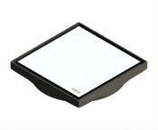 Purus Tile Adapter with Stainless Steel Platinum Grate - 130x130mm