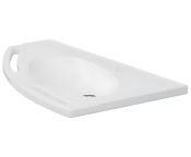 Pressalit MATRIX ANGLE Washbasin, No Overflow, Left-facing - 1000x571mm