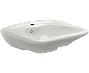 Pressalit MATRIX CURVE Ergonomic Washbasin with Overflow - 600x490mm