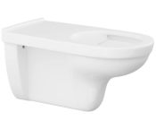 Pressalit 700mm Wall Hung Rimless Toilet Pan - White Ceramic