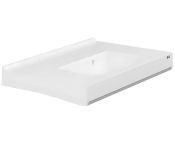 Pressalit MATRIX SQUARE Washbasin, with Overflow, Safety System - 900x550mm