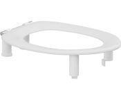Pressalit Toilet Seat Dania without Cover, 100mm Raised - White