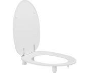 Pressalit Toilet Seat Dania, Cover, 50mm Raised - White