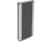Pressalit PLUS Wall Track, Grooved, 210mm for Right Operated Support Arms - Anthracite Grey