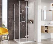 Roman Innov8 Inward Opening Bifold Doors w/ Fixed Side Panel 760-1000x760-1000mm