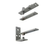 Royde & Tucker Double Action Pivot Door Set - 80kg Centre Pivot Hinge - Brushed SS