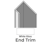 Showerwall End Trim - 2450mm Length - White Gloss Finish