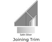 Showerwall H Join Trim - 2450mm Length - Satin Silver Finish
