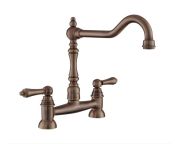 Rangemaster Waverley Bridge Dual Lever Tap - English Bronze