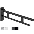 HEWI System 900 - 900mm Hinged Support Rail Duo Design A, w/ TRH & OPT Leg - Choice of Finish