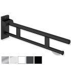 HEWI System 900 - 850mm Mobile Hinged Support Rail Duo, w/ TRH, OPT Leg & Cover Plates - Choice of Finish