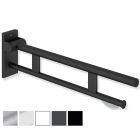 HEWI System 900 - 900mm Mobile Hinged Support Rail Duo, w/ TRH, OPT Leg & Cover Plates - Choice of Finish