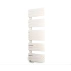 Eucotherm White Mars Trium Flat Panel Towel Radiator - 1495 x 600mm shown (Valves not included)