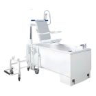 Renaissance Excel 600 Height Adjustable Bath with Powered Swing Detachable Transporter Seat (Right Hand version shown)