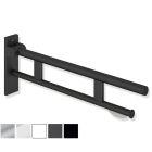 HEWI System 900 - 900mm Hinged Support Rail Duo Design B, w/ TRH - Choice of Finish