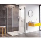 Roman Innov8 Pivot Door, In-line Panel Corner Shower Encl. 1000x 800 or 900mm