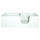 Renaissance Talis 1700x800mm Walk-in Easy Access Bath, High Gloss White MDF Front Panels, Right-handed - Optional Accessories