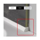 Showerwall Sureseal Trim End Caps (Pair) with Profiler - White Shown