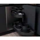 Vauth-Sagel VS Cornerstone Maxx Pull Out Shelving Unit, Planero Lava Grey Shelves, 800-1000mm CAB - Left Hand