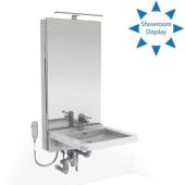 Granberg Basicline 433-10 Electric WB Lift, Safety Switch, Mirror, LED Light & Waste Kit - OPT Taps & Flexible Hoses