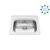 Granberg Ergosteel Wheelchair Accessible Inset Kitchen Sink ES11 - 49.6 cm, SS, Inc. Flexible Waste Kit