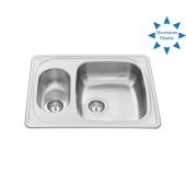 Granberg Ergosteel Wheelchair Accessible Inset Kitchen Sink ES20 - 61.6 cm, SS, Inc. Flexible Waste Kit