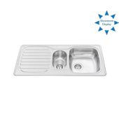 Granberg Ergosteel Wheelchair Accessible Inset Kitchen Sink ES25 - 97.1 cm, SS, Inc. Flexible Waste Kit