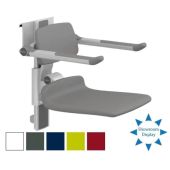 Pressalit R7464 PLUS Shower Seat 450, Manually Height & Sideways ADJ - Colour Choice