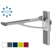 Pressalit PLUS 700mm Counterbalanced Support Arm, Vertical Track (RH operated) - Colour Choice