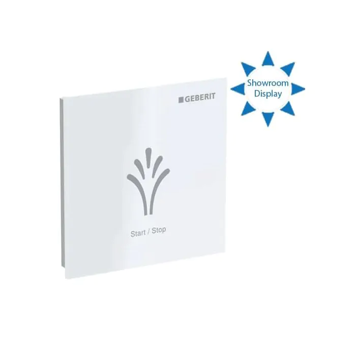 Wall-mounted Start/Stop Control Panel for Geberit AquaClean - White Plastic