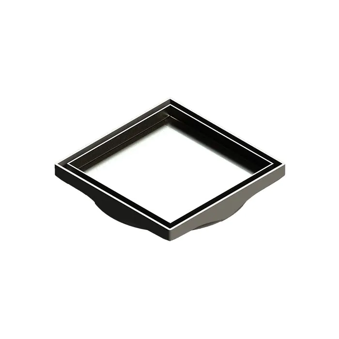 Tile Insert Socket Purus Tile Adapter, Stainless Steel Tile Insert 130x130mm