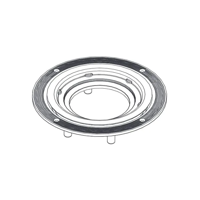 AKW Low Depth GW90 Waste Tuff Form Adaptor (Waste Not Included)