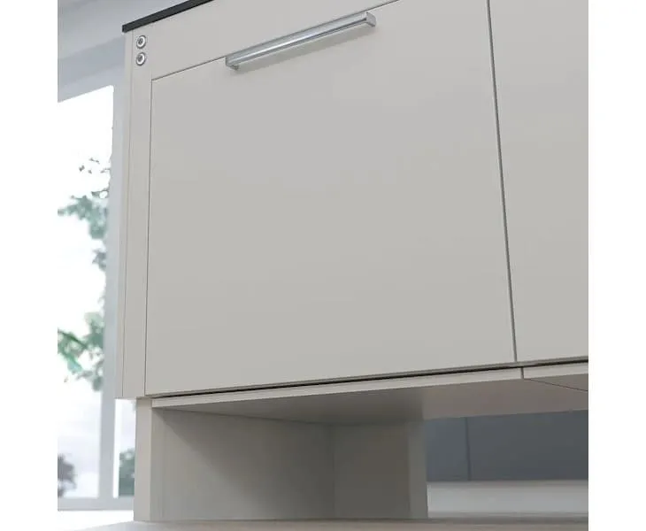 Safety system beneath Granberg Centerlift 6490 height adjustable kitchen island