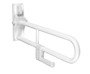 AKW 1800 Series - Hinged Fold-up DBL Hairpin Rail (32mm) White