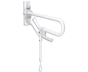 AKW 1800 Series - Hinged Fold-up DBL Hairpin Rail, TRH, ADJ Leg (32mm) White