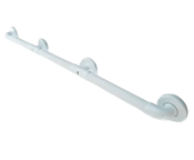 AKW - Heavy Duty Plastic Fluted Grab Rail 1067x32mm - White