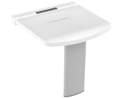 AKW Onyx Fold-up Shower Seat White