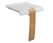 Pellet ARSIS Fantasy Foldaway Shower Seat, White & Wood