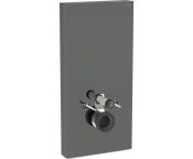 Geberit Monolith for Wall-hung WC, 101 cm, Front: Lava Glass, Sides: Black Chrome ALU