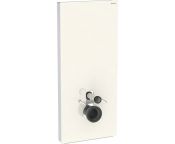 Geberit Monolith for Wall-hung WC, 114 cm, Front: Sand Grey Glass, Sides: ALU