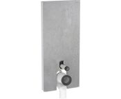 Geberit Monolith for Floor-standing WC, 114 cm, Front: Stoneware Concrete Look, Sides: ALU