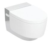 Geberit AquaClean Mera Comfort WC Complete Solution, Wall-hung WC - Bright Chrome-plated