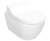 Geberit AquaClean Tuma Comfort WC Complete Solution, Wall-hung WC - White Glass