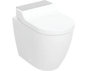Geberit AquaClean Tuma Comfort WC Complete Solution, Floor-standing WC, Back-to-wall - Brushed Stainless Steel