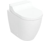 Geberit AquaClean Tuma Comfort WC Complete Solution, Floor-standing WC, Back-to-wall - White Glass