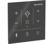 Wall-mounted Control Panel for Geberit AquaClean Sela - Black Glass