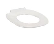 AKW White Ergonomic Toilet Seat without Lid
